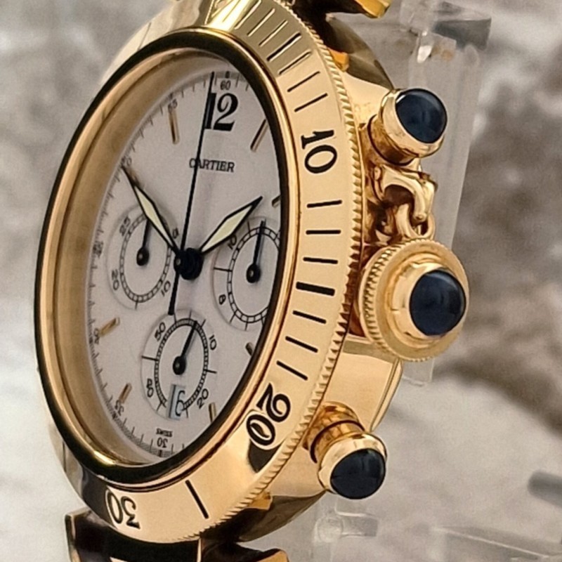 Cartier 18k Pasha Chronograph SOLD