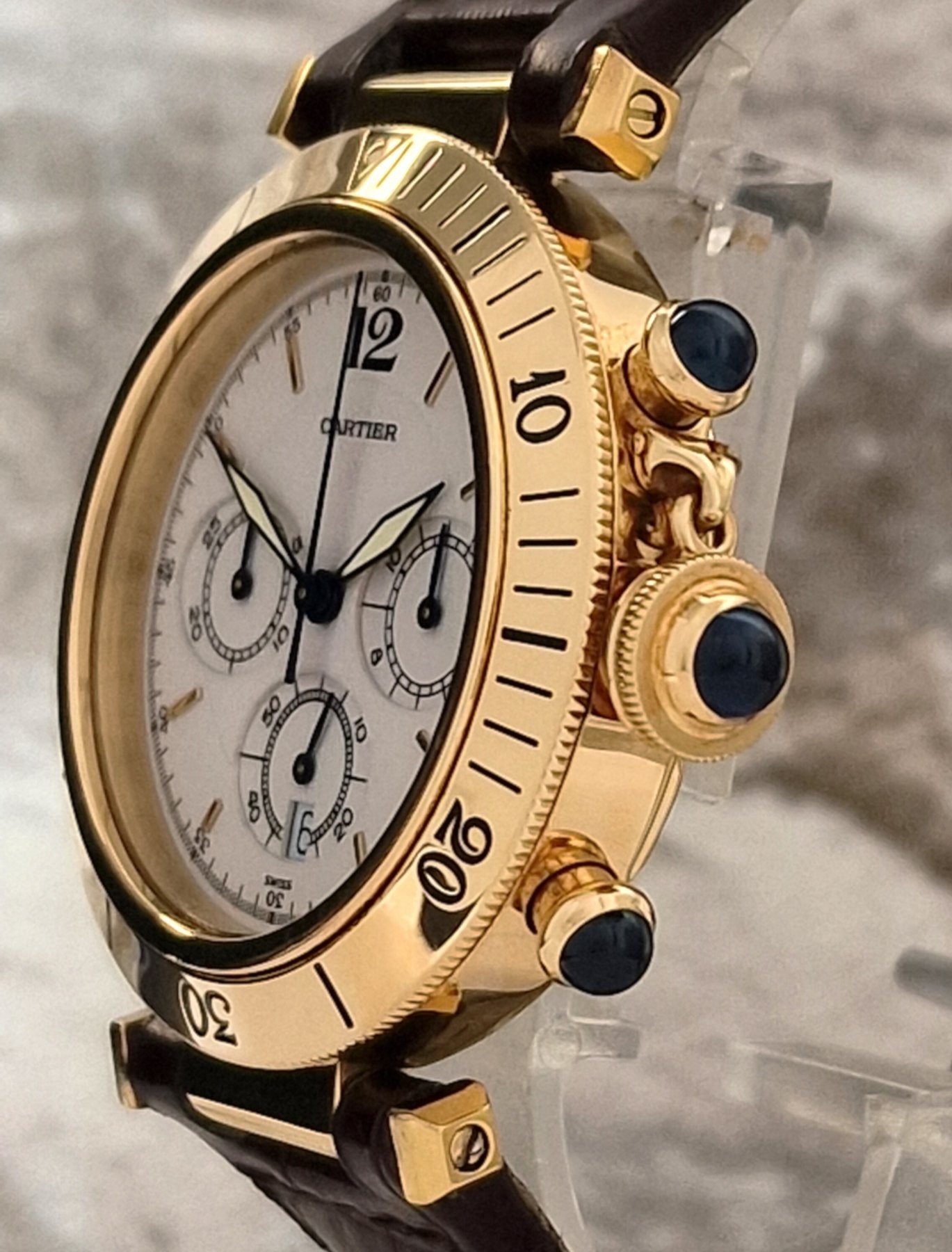 Cartier 18k Pasha Chronograph SOLD