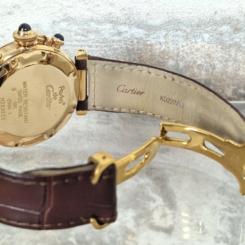 Cartier 18k Pasha Chronograph SOLD