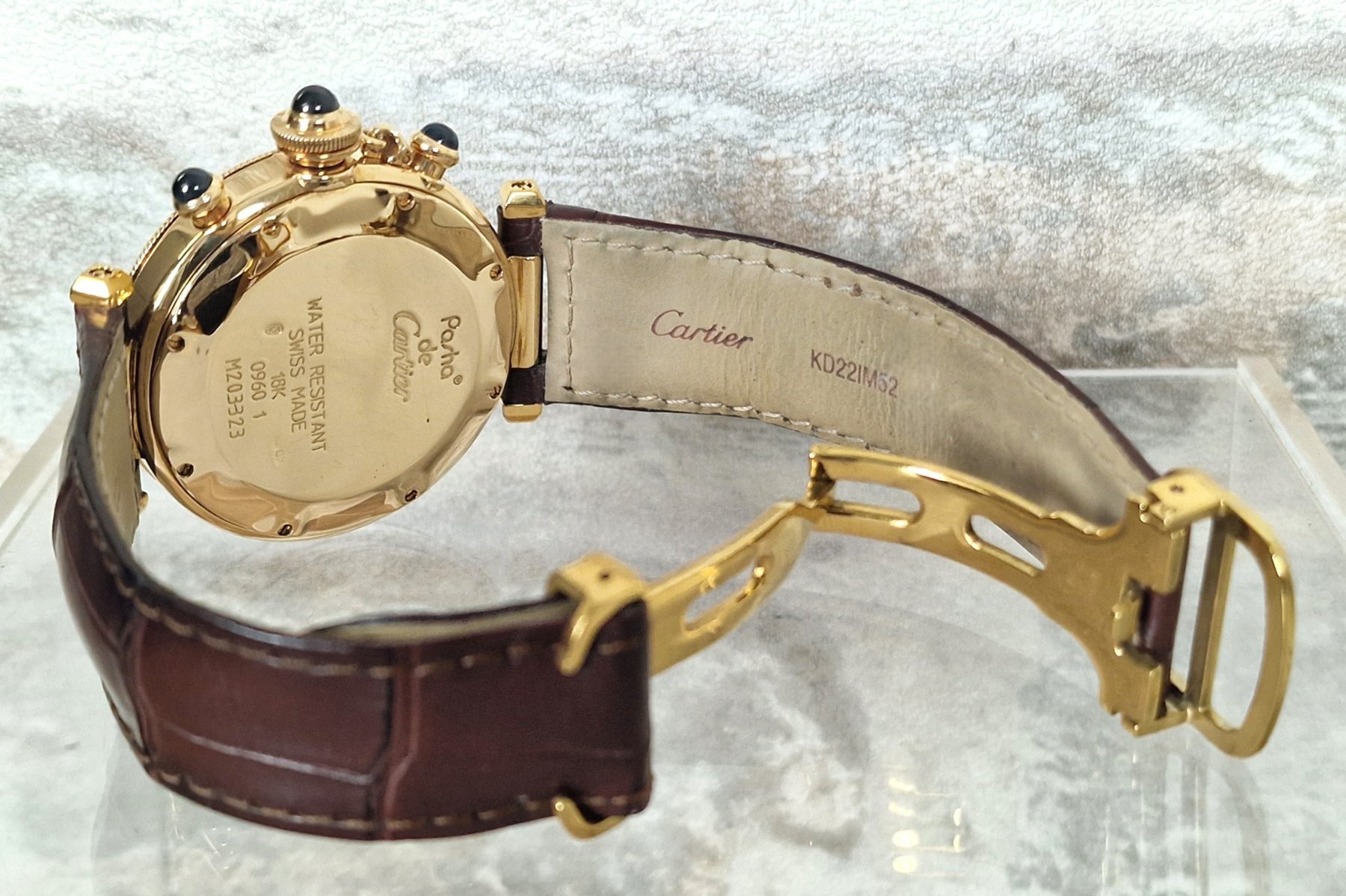 Cartier 18k Pasha Chronograaf VERKOCHT