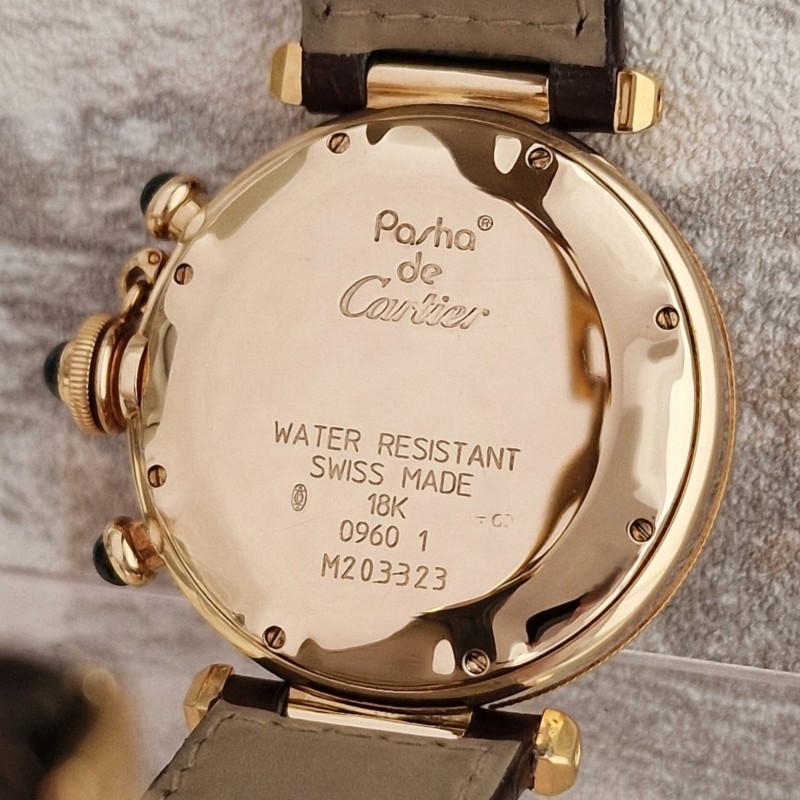 Cartier 18k Pasha Chronograph SOLD