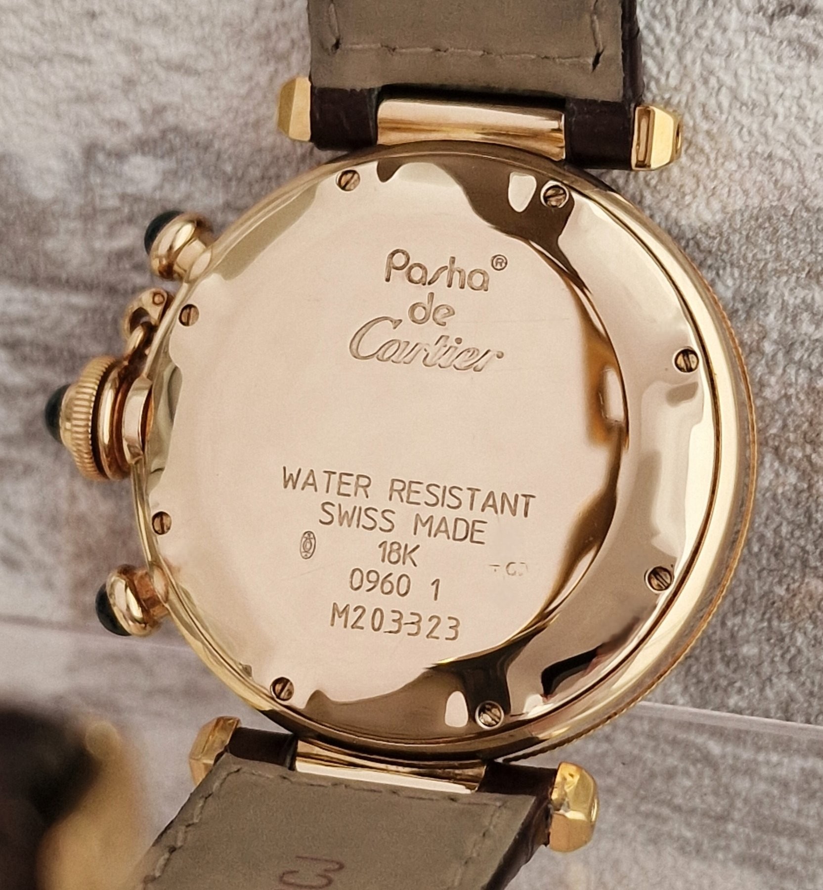 Cartier 18k Pasha Chronograph SOLD