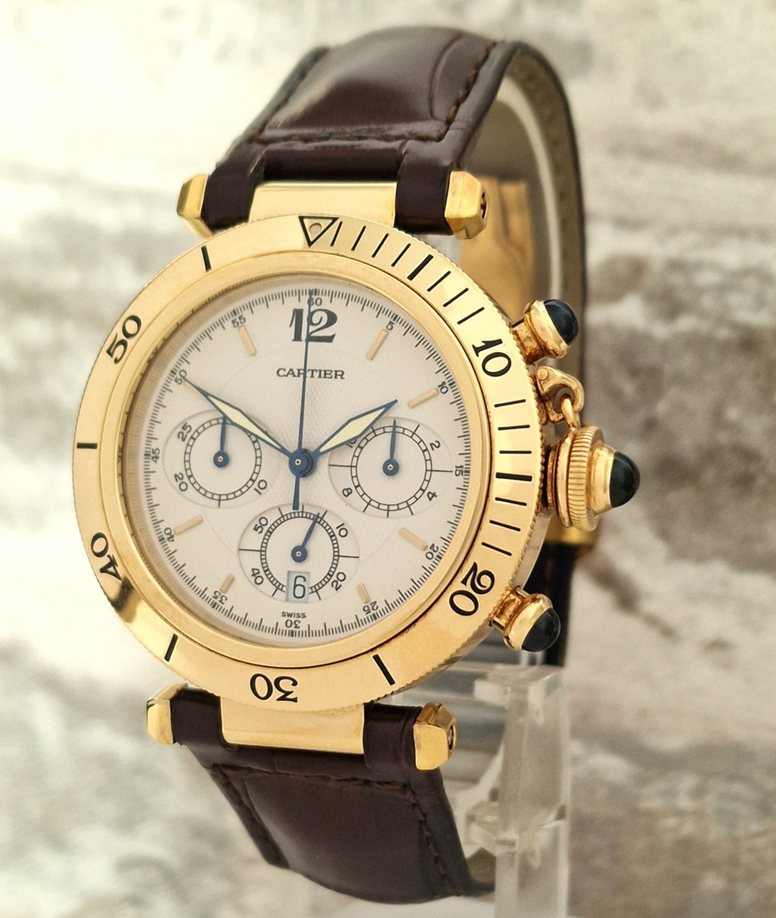 Cartier 18k Pasha Chronograph SOLD