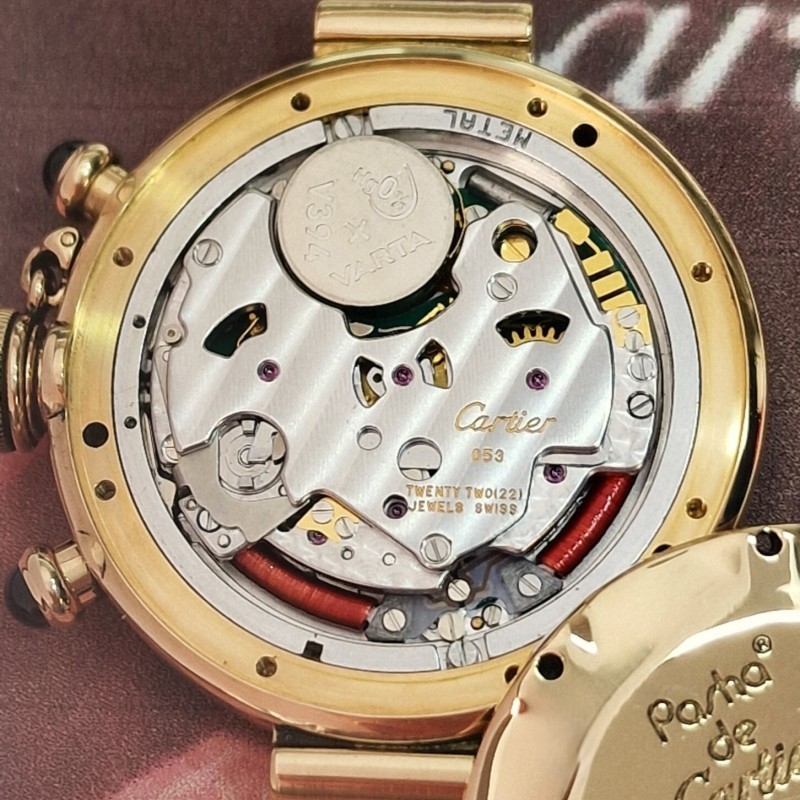 Cartier 18k Pasha Chronograph SOLD