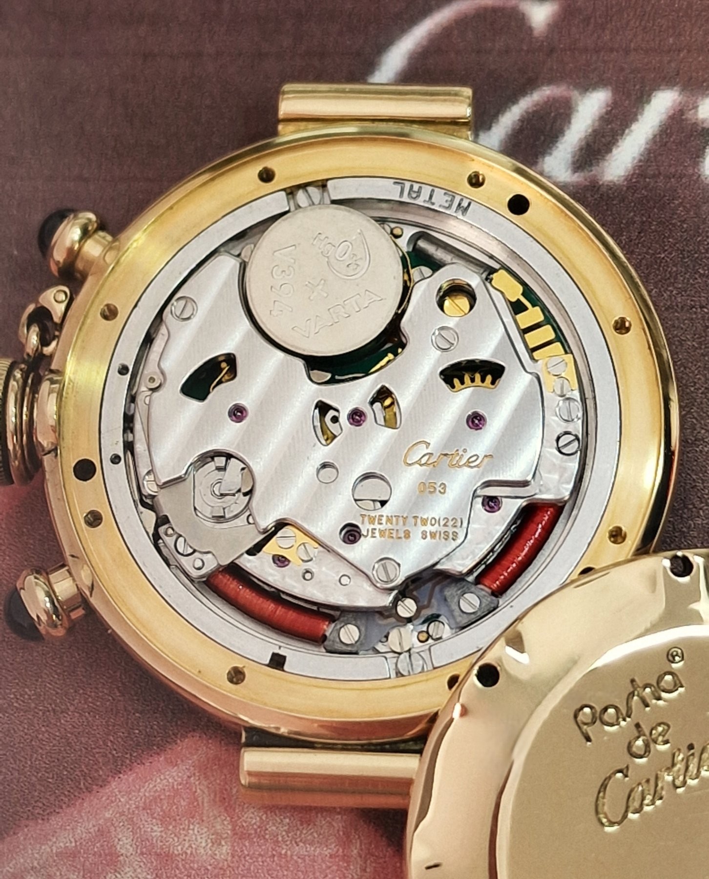 Cartier 18k Pasha Chronograaf VERKOCHT