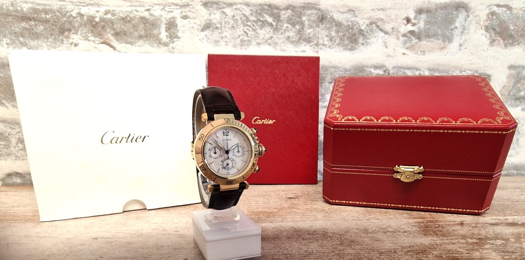 Cartier 18k Pasha Chronograaf VERKOCHT