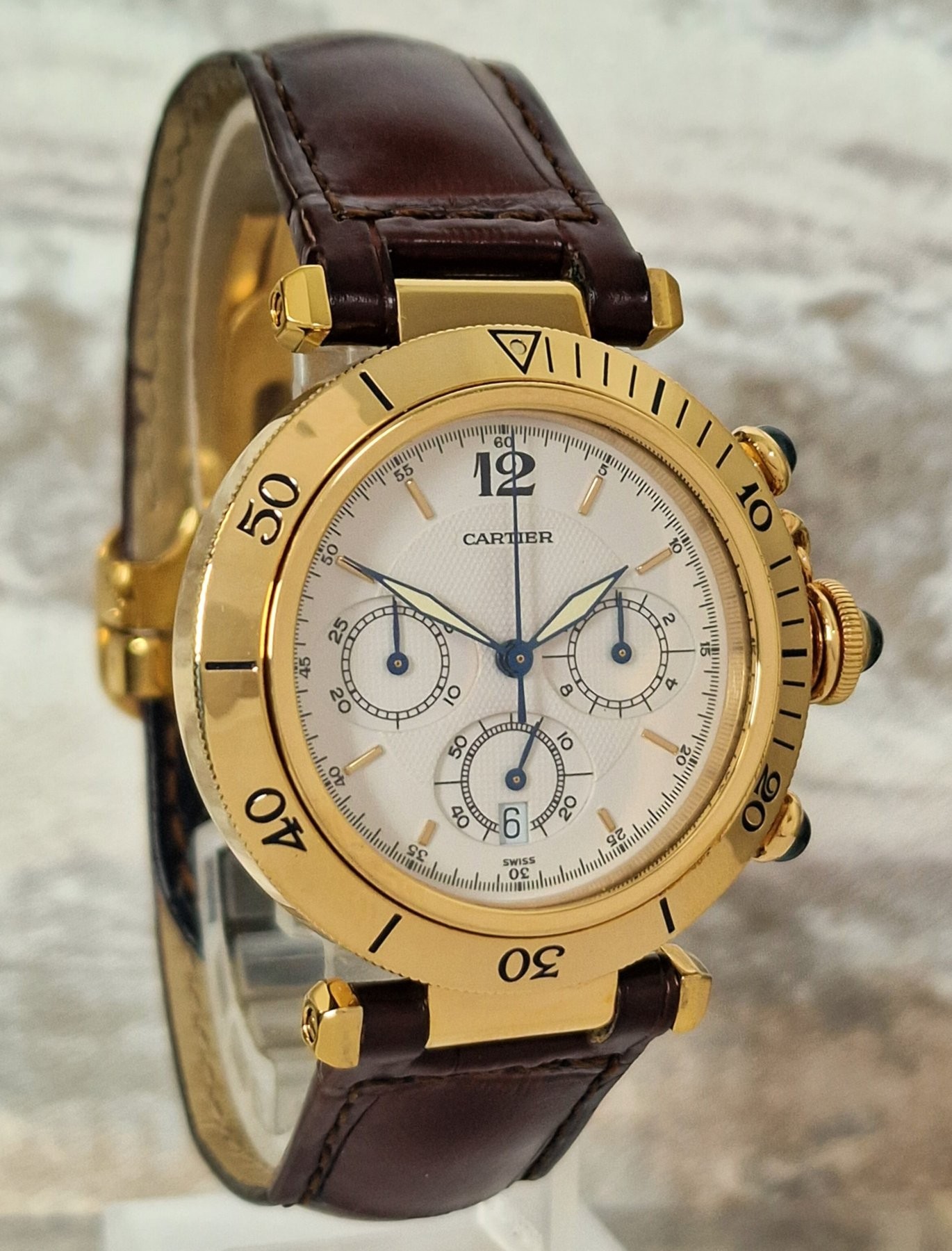 Cartier 18k Pasha Chronograph SOLD