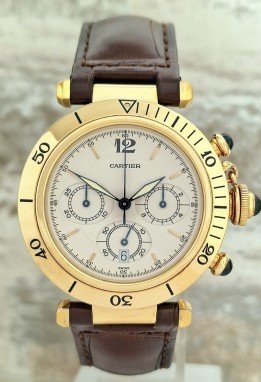 Cartier 18k Pasha Chronograph SOLD