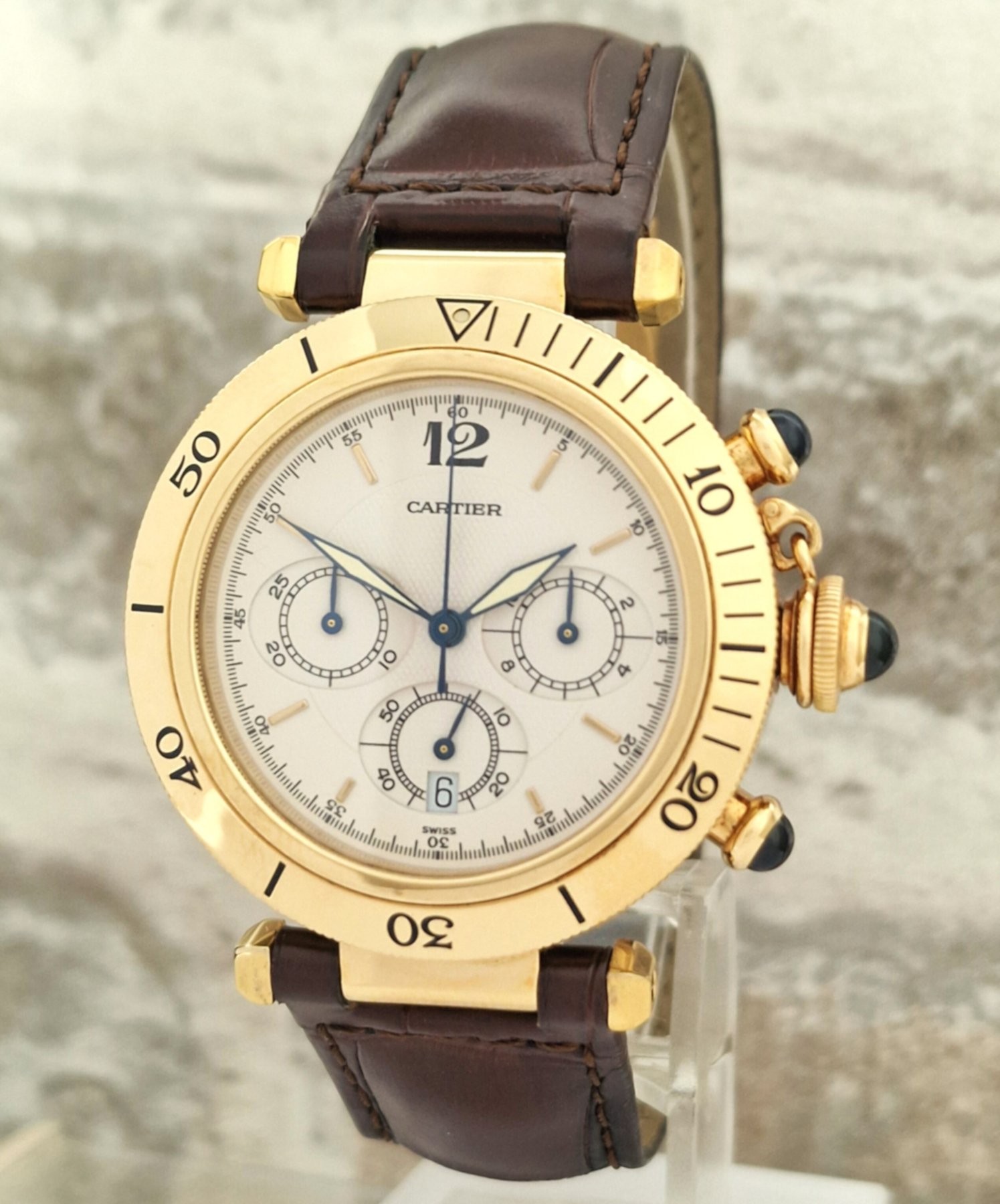 Cartier 18k Pasha Chronograph SOLD