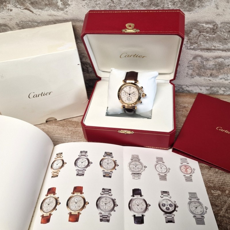 Cartier 18k Pasha Chronograph SOLD