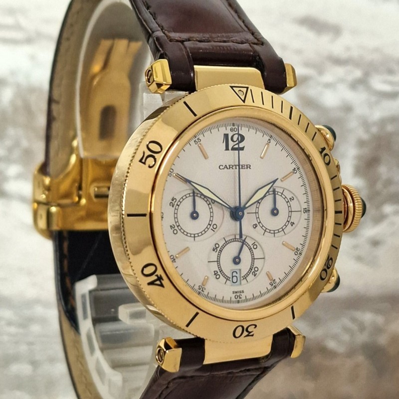 Cartier 18k Pasha Chronograph SOLD