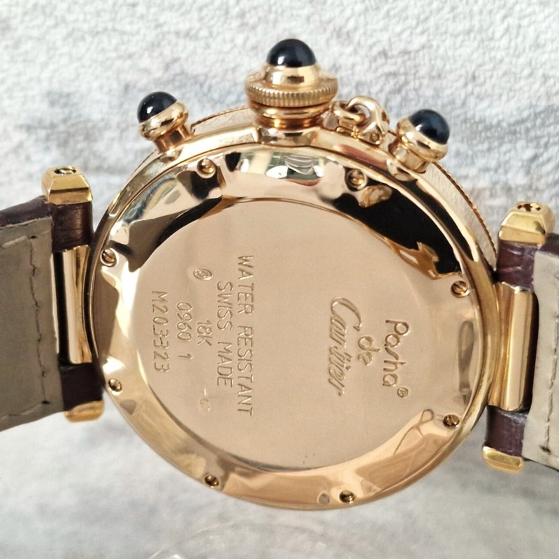 Cartier 18k Pasha Chronograph SOLD