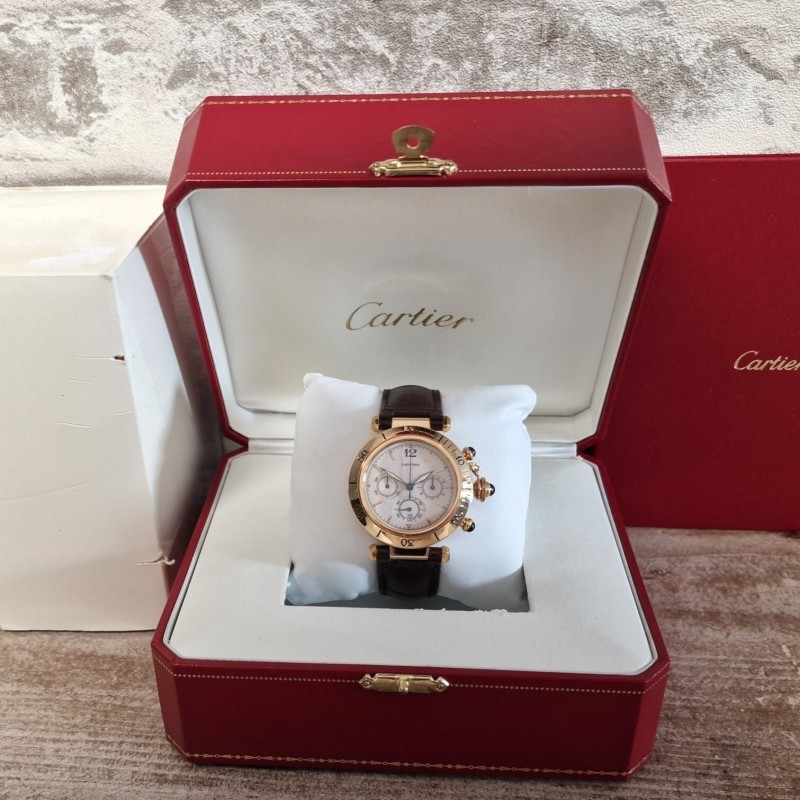 Cartier 18k Pasha Chronograph SOLD