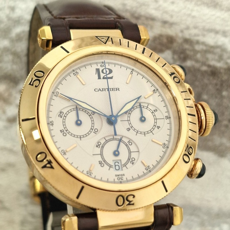 Cartier 18k Pasha Chronograph SOLD