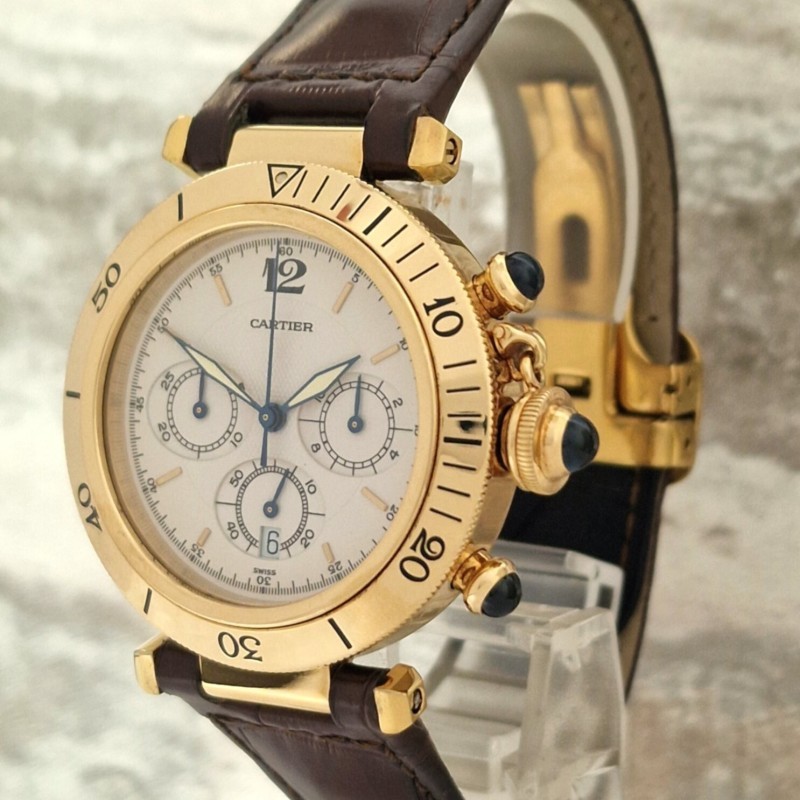 Cartier 18k Pasha Chronograph SOLD