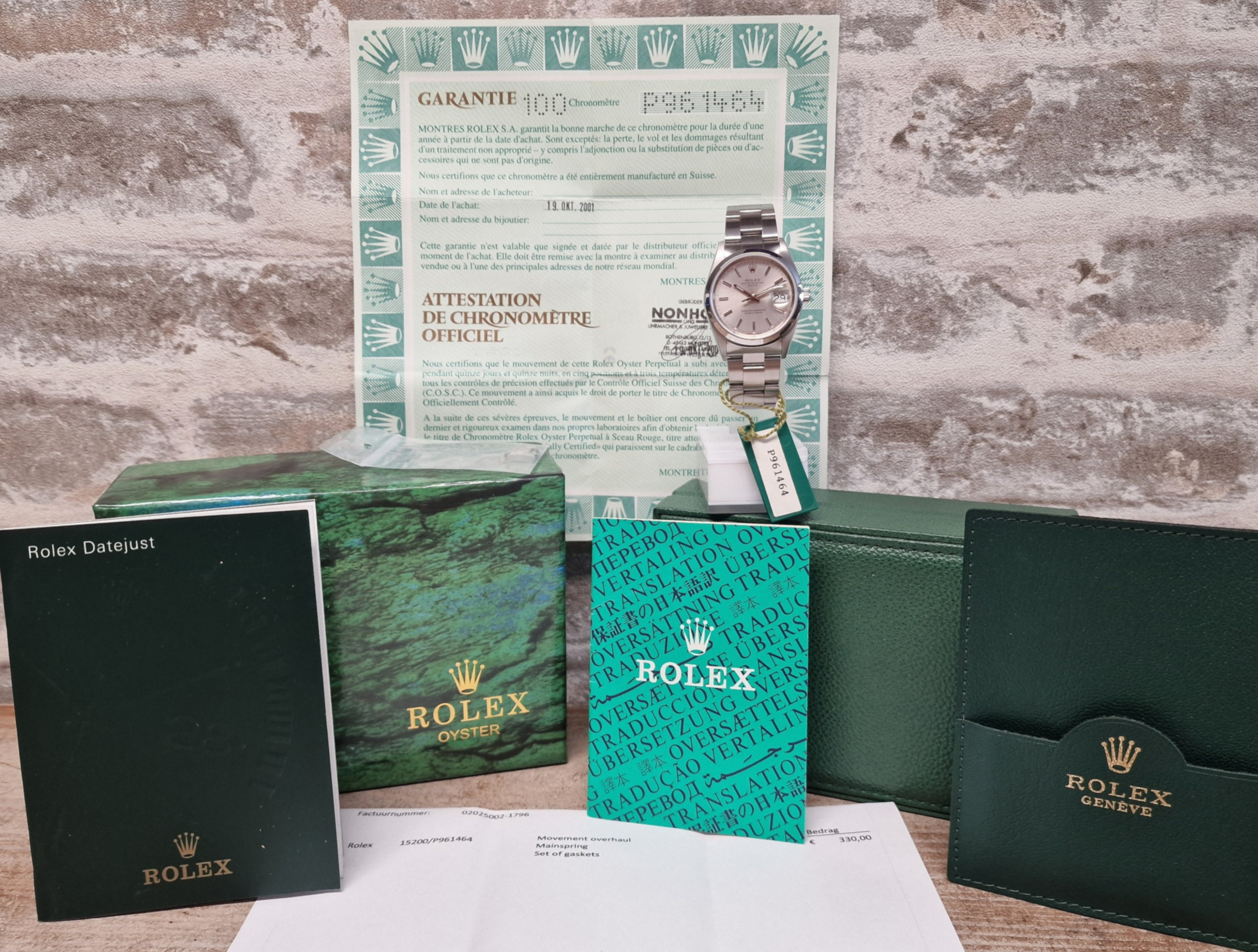 Rolex Oyster Perpetual Datejust 15200 Full Set - Verkocht