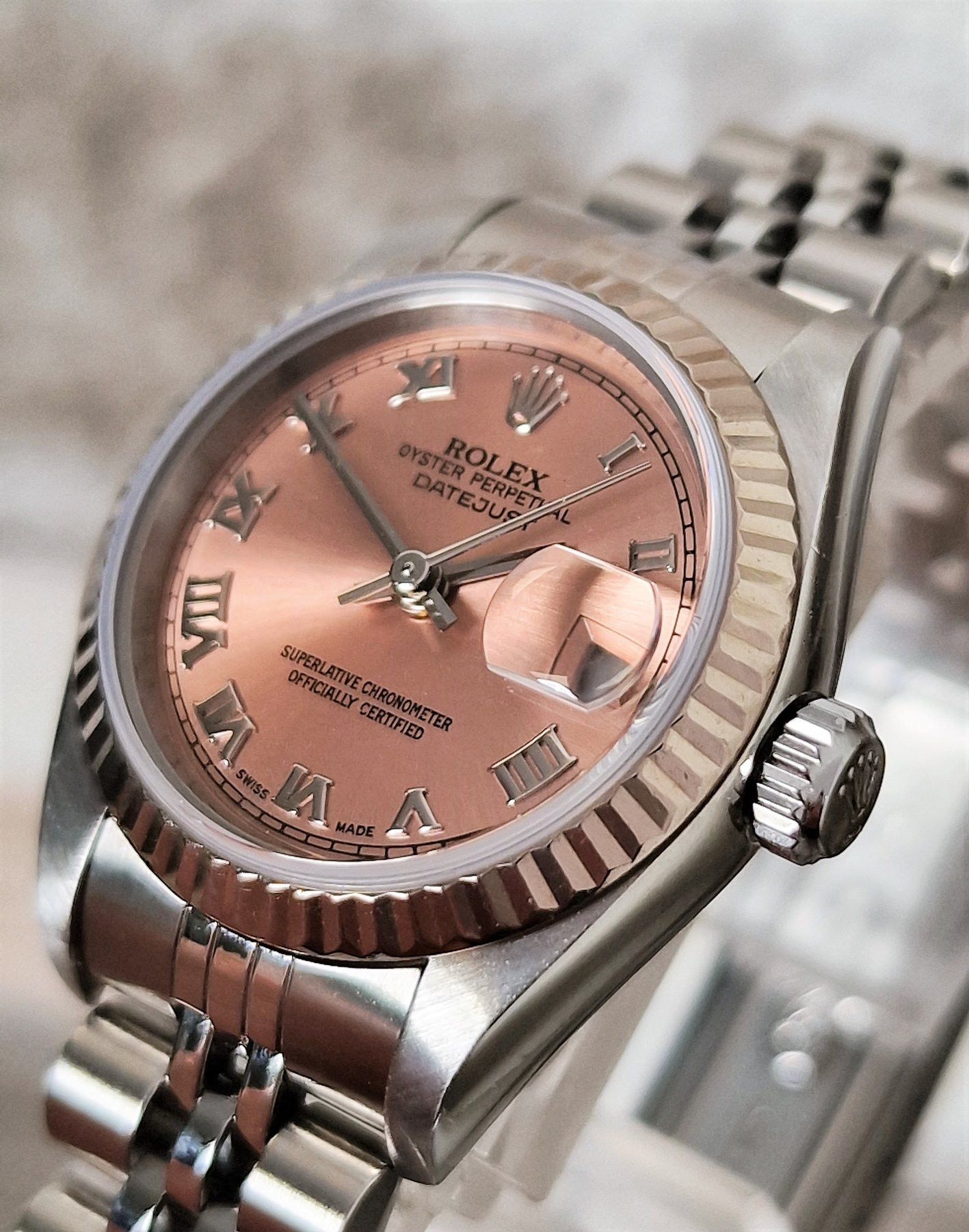 Rolex Oyster Perpetual Datejust Pink Ladies - Full set