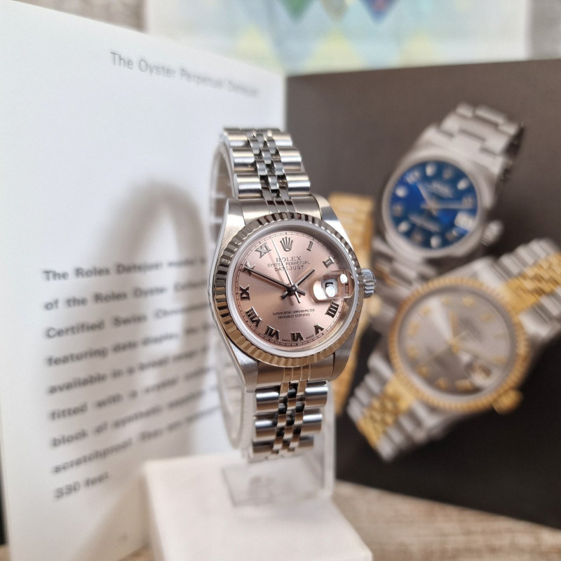 Rolex Oyster Perpetual Datejust Pink Ladies - Full set