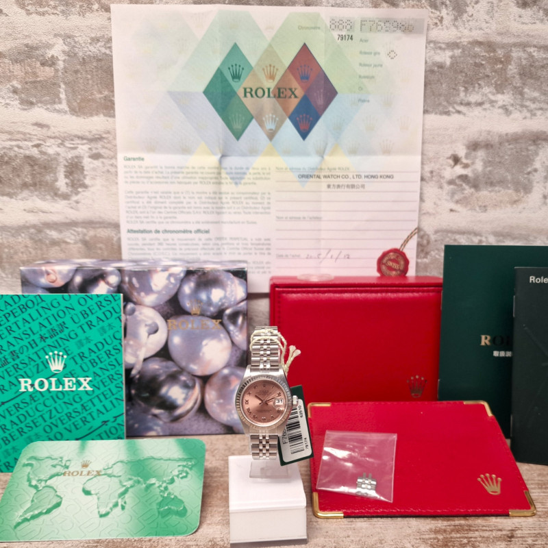 Rolex Oyster Perpetual Datejust Pink Ladies - Full set