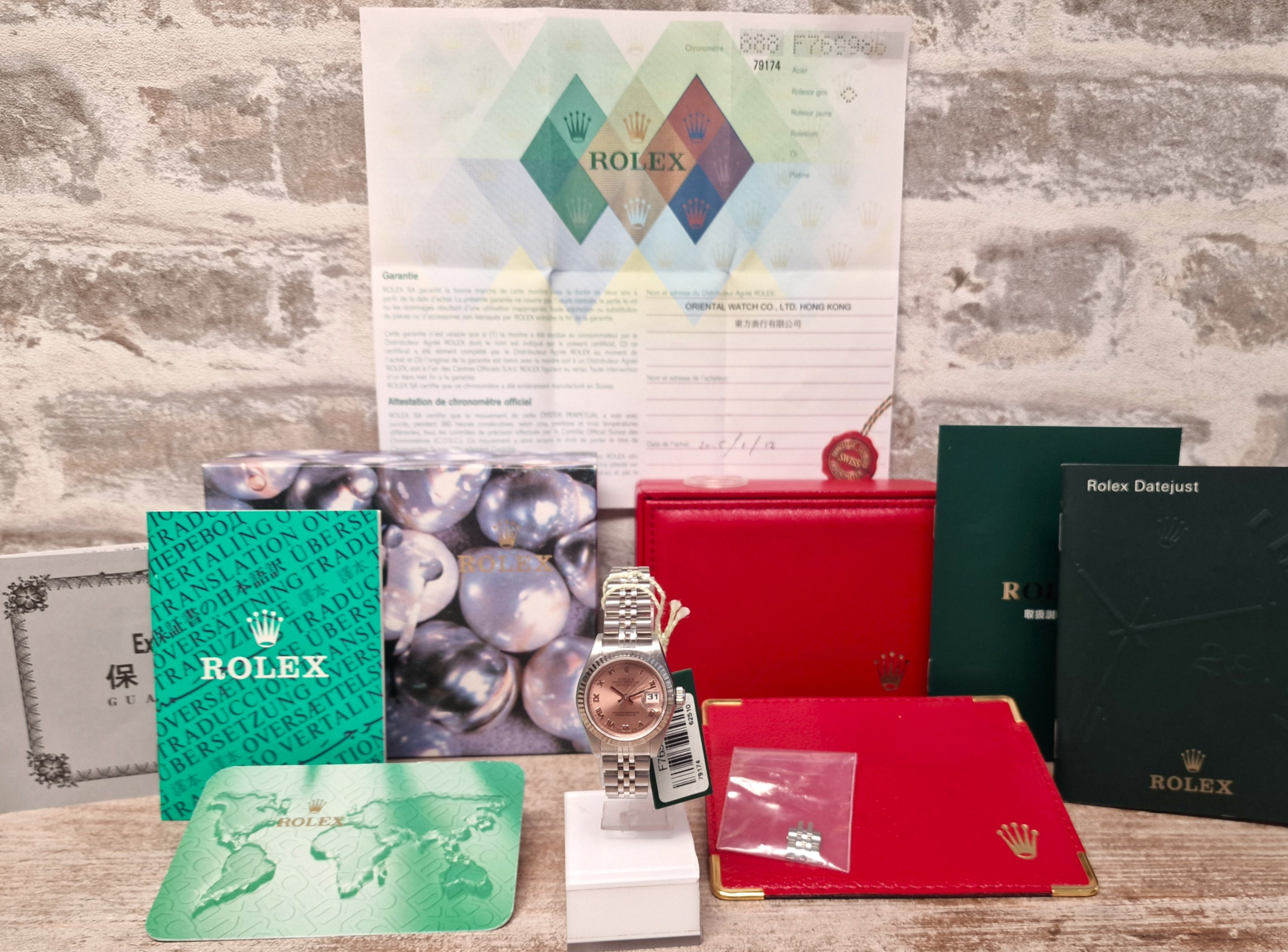 Rolex Oyster Perpetual Datejust Pink Ladies - Full set