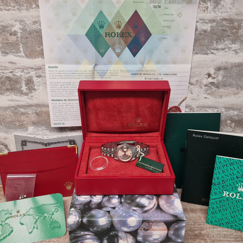 Rolex Oyster Perpetual Datejust Pink Ladies - Full set