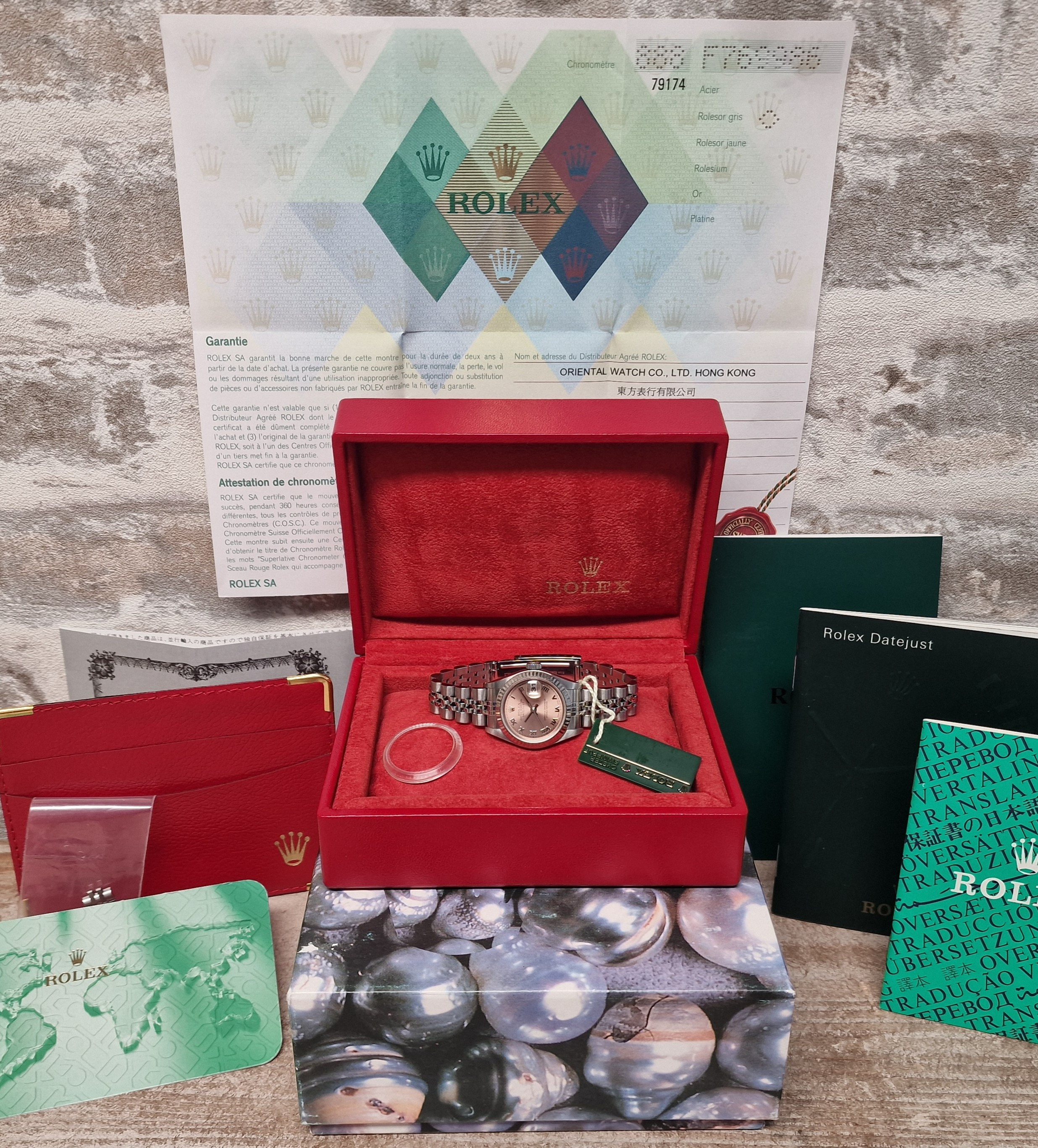 Rolex Oyster Perpetual Datejust Pink Ladies - Full set