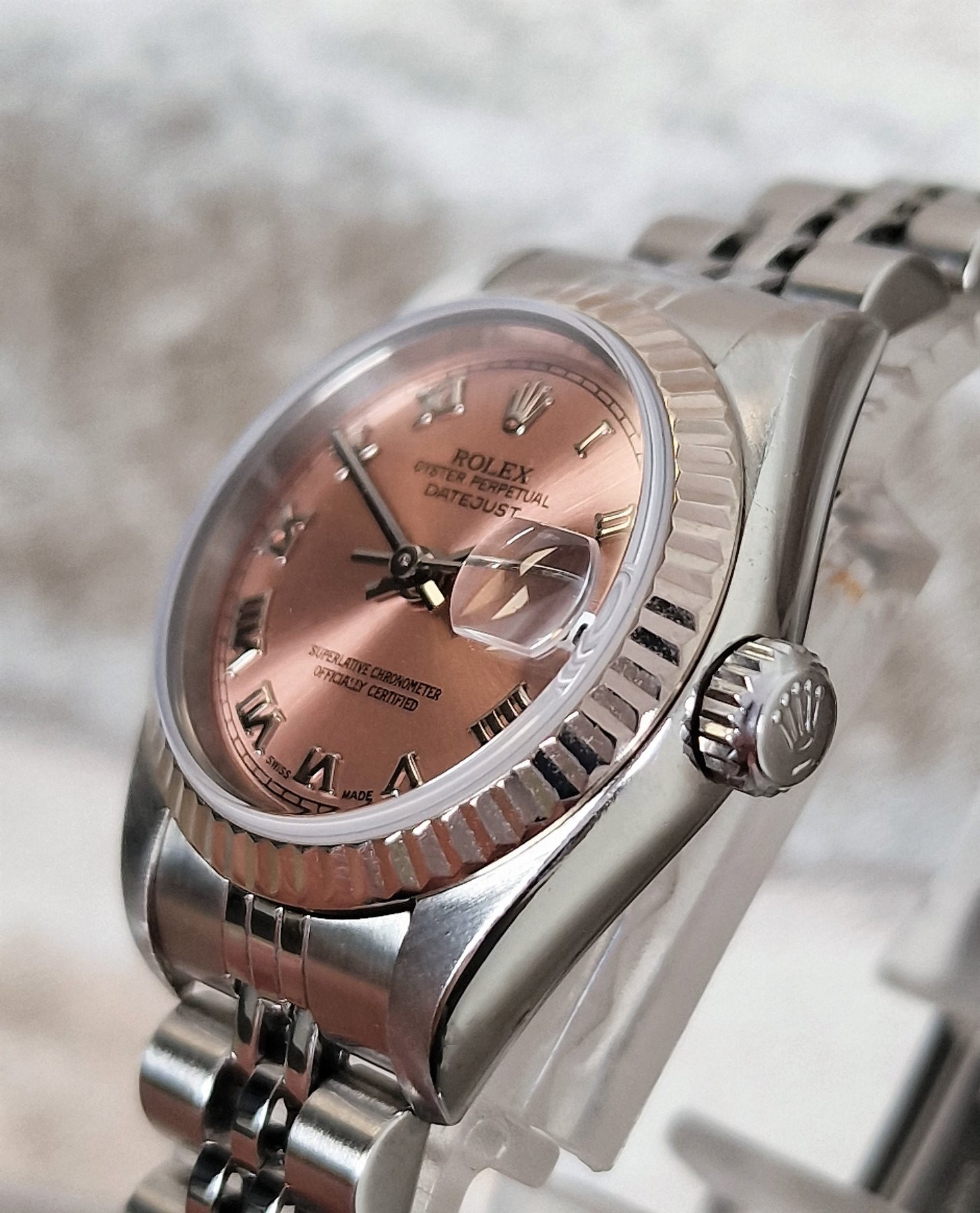 Rolex Oyster Perpetual Datejust Pink Ladies - Full set