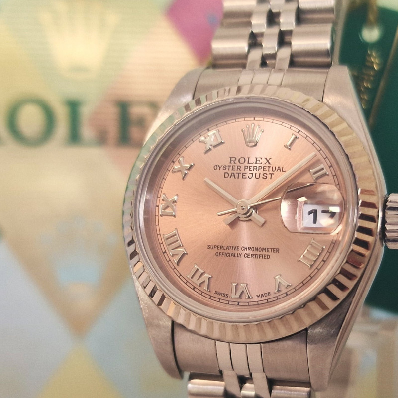 Rolex Oyster Perpetual Datejust Pink Ladies - Full set