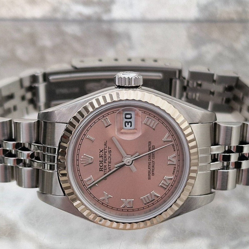 Rolex Oyster Perpetual Datejust Pink Ladies - Full set