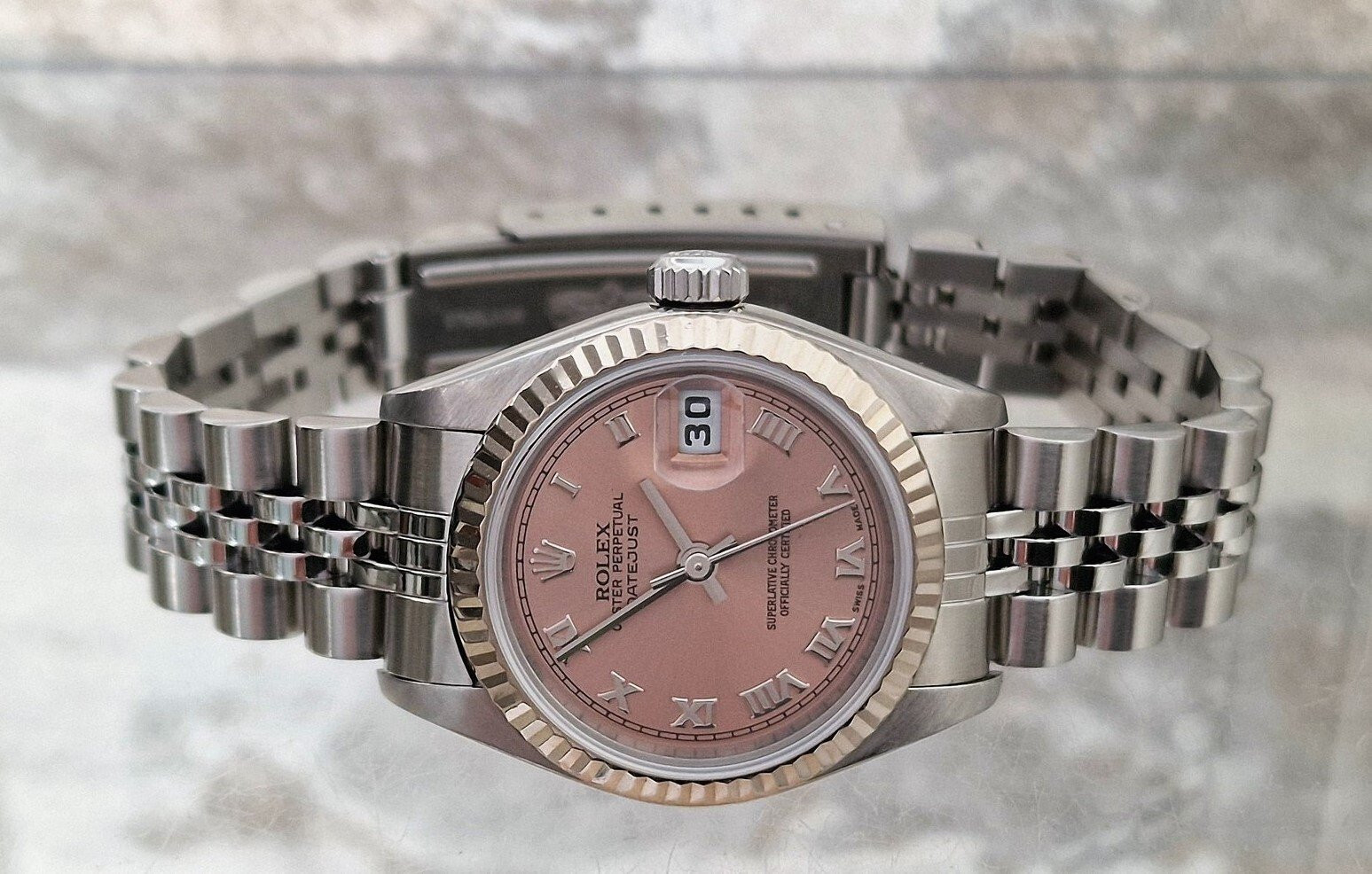 Rolex Oyster Perpetual Datejust Pink Ladies - Full set